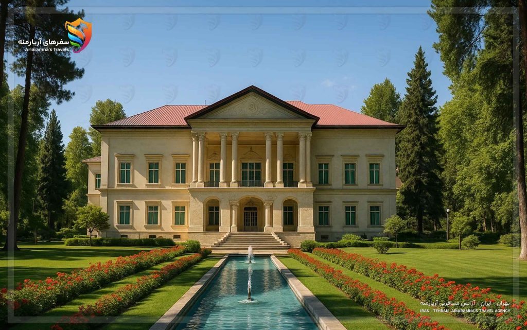 نمایی زیبا از کاخ سعد آباد